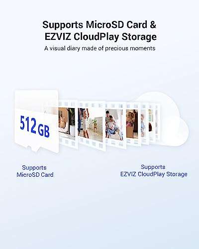 EZVIZ 2024 Mini Battery Camera Indoor Wireless 512GB, No Plug-in, No Subscription Sold by Ezviz Direct FBA