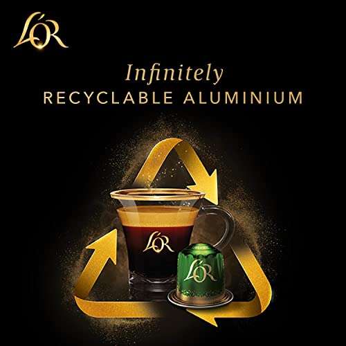 L'OR Espresso Forza Intensity 9 - Nespresso* Compatible Aluminium Coffee Capsules - 10 Packs of 10 Capsules (100 Drinks) £13.89 @ Amazon