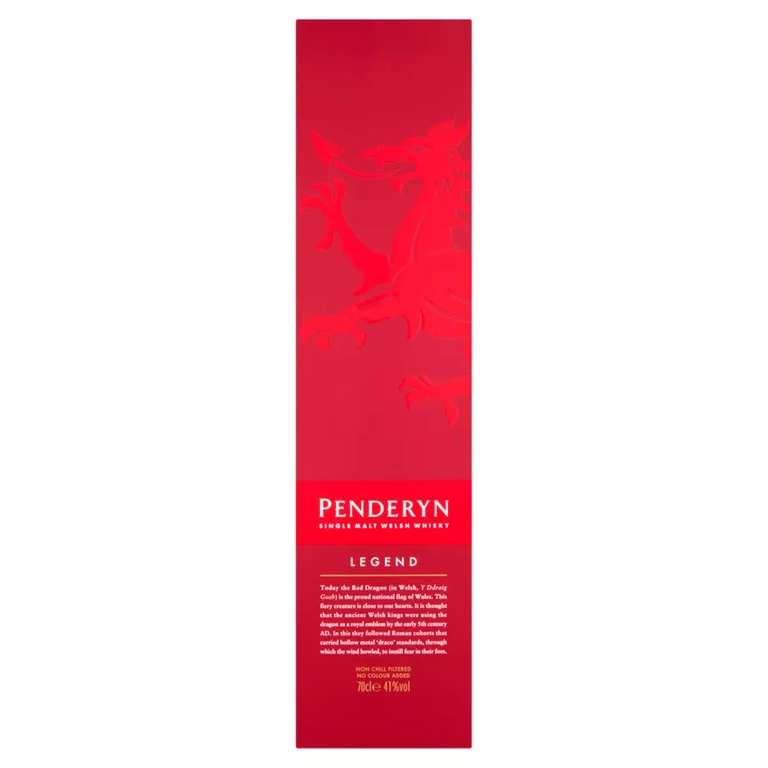 Penderyn Legend Single Malt Welsh Whisky 41% 70cl £20 @ Asda
