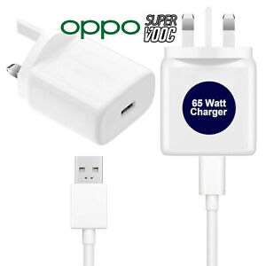 (Opened - Never used) Genuine Oppo SuperVooc Fast 65W UK Mains Wall Charger VCA7JFYH And USB-C Cable - £18.69 using code @ centu_2015 / eBay