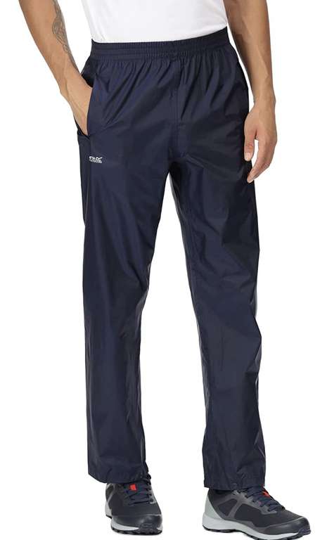 Regatta Mens Pack It Outdoor Waterproof Over Trousers | (XS - 3XL) | (Bayleaf, Black, Navy) - £7.58 @ Amazon