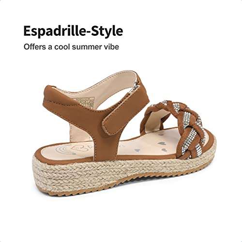 DREAM PAIRS Girls Espadrille wedge Sandals 3 colours to Choose From