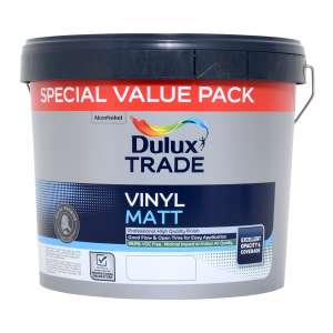 Dulux Trade Vinyl Matt Pure Brilliant White 7.5L