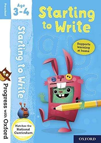 Progress with Oxford: Starting to Write Age 3-4: 1 Paperback
