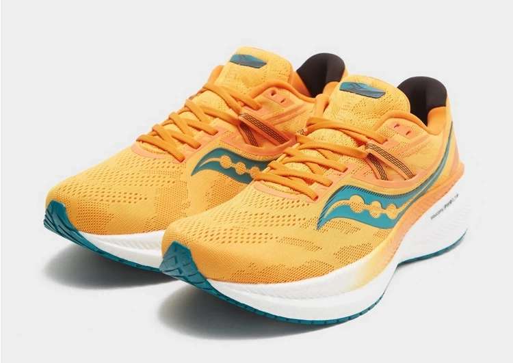 Saucony Triumph 20 Mens Running Shoes in Yellow (Sizes 8, 10, 11) - £70.20 using code (Via App) Free Click and Collect @ JD Sports