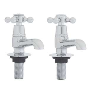 Argos Home Traditional Victorian Basin Taps - Chrome Plated- £8.40 with click & collect (Very Limited stock) @ Argos