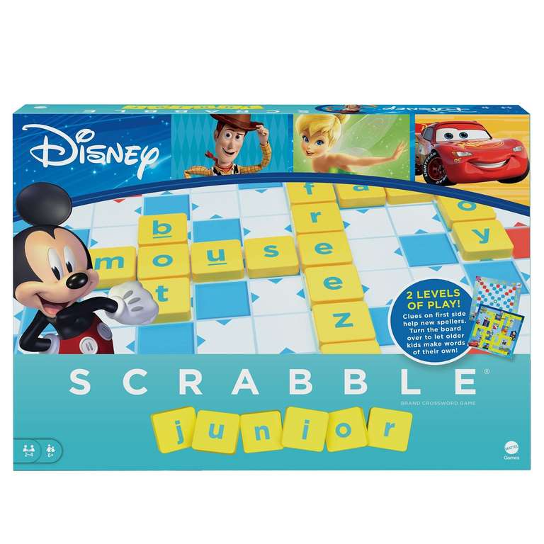 Scrabble Junior Crossword Board Game for Kids and Family Ages 5 and Up, 2-4  Players
