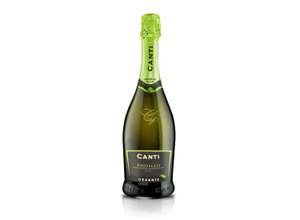 Canti - Prosecco D.O.C. Sparkling Extra Dry Millesimato, Organic Wine 11%, Italian Glera Grape Variety from Veneto, 1x750 ml