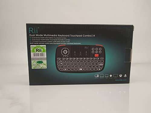 Rii I4 New Dual Mode Wireless Multimedia Keyboard with Touchpad Mouse - £16.99 @ Dispatches from Amazon Sold by greetek