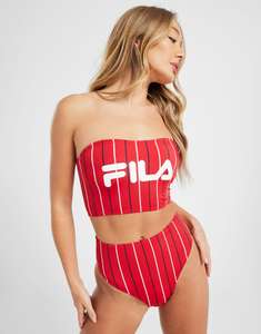 Fila Pinstripe High Waist Bikini Bottoms (Sizes 4 & 6) - £5 free collection @ JD Sports
