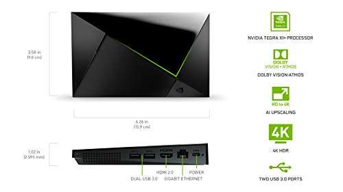 NVIDIA SHIELD Android TV Pro Streaming Media Player 4K HDR Movies/Cloud Gaming/Alexa/Google £159 Prime exclusive @Amazon