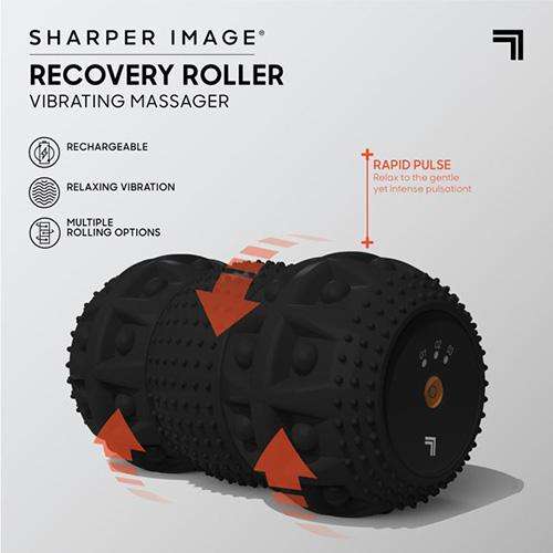 Sharper Image Fit Roller Vibrating Sport Recovery Massager - Black - £12.98 Delivered, Using Code @ Mymemory