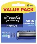 WILKINSON SWORD - Hydro 5 | Pack of 12 Razor Blade Refills / £17.63 / 14.99 Max Sub & Save
