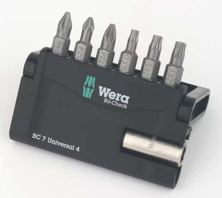 Wera Clearance - E.g. Wera Bit-Check 7 Universal 4 1/4" Bit Set 7 Pieces (364FW) - More in post. Free C&C