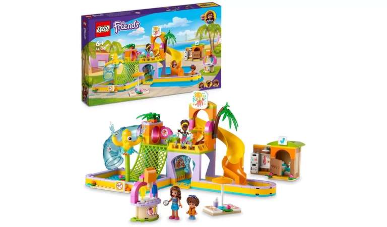 LEGO Friends Water Park Summer Set with Swimming Pool 41720 free C&C