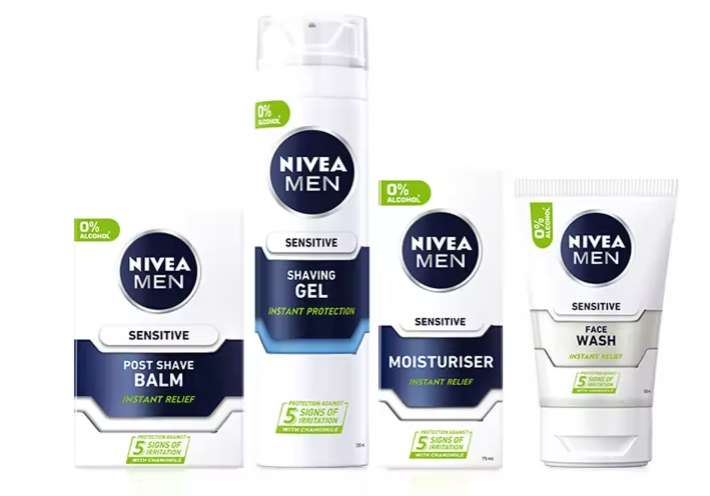 Nivea men’s sensitive skincare set £10 + £1.50 Click & Collect @ Boots