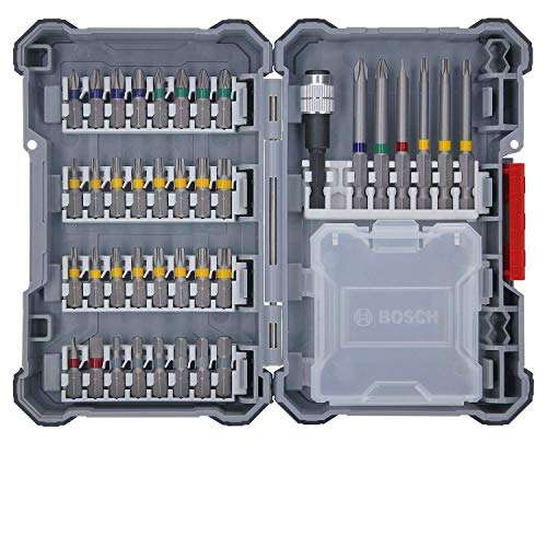 Bosch Professional 2607017464 40 Pieces Drill Set ( Extra Hard Screwdriver Bits, with Universal Holder), Set of 40 - £15.26 @ Amazon