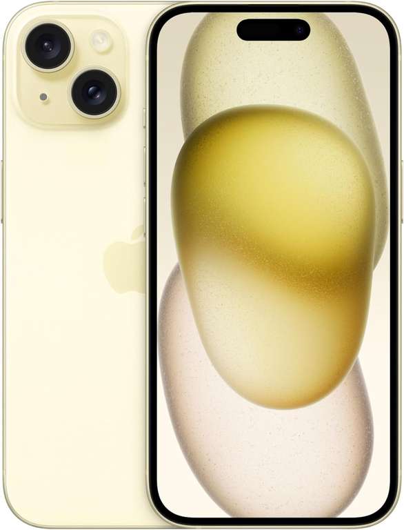 Apple iPhone 15 (128GB) - Black, Blue, Green, Yellow