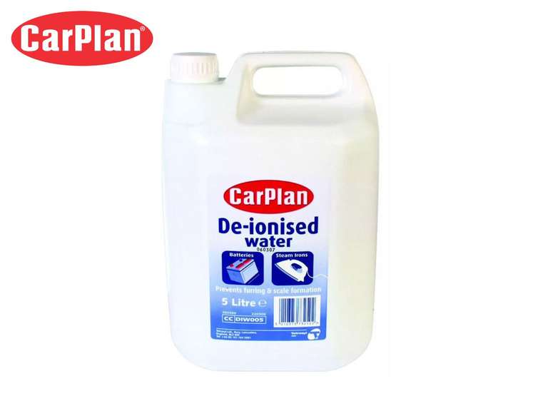 CarPlan 5L De-Ionsied Water