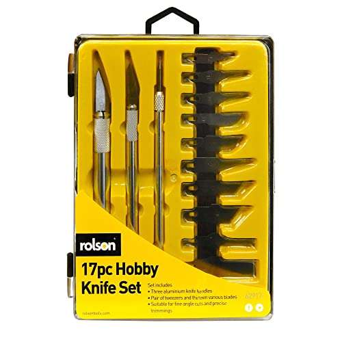 Rolson 62917 17 pc Hobby Knife Set - £4.50 @ Amazon