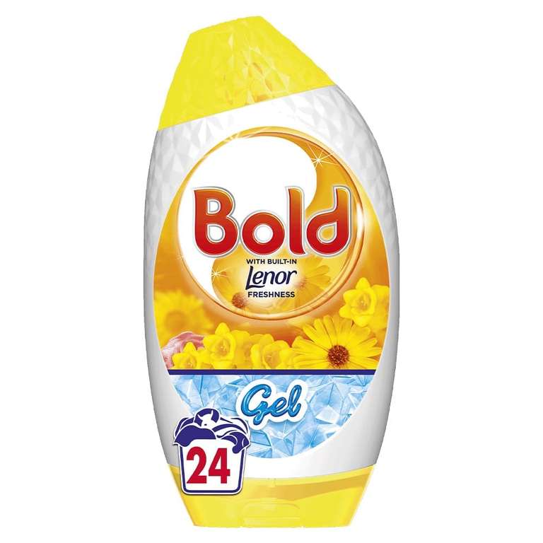 Bold 2 in 1 Summer Breeze Washing Liquid Gel 24 Washes 840ml - Free C&C