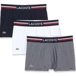 Lacoste Men's Boxer Shorts (Pack of 3) - Size xs to xxl inclusive - £18 @ Amazon