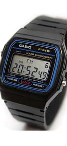 Casio Men's Black Resin Strap Watch £10.99 click and collect at Argos
