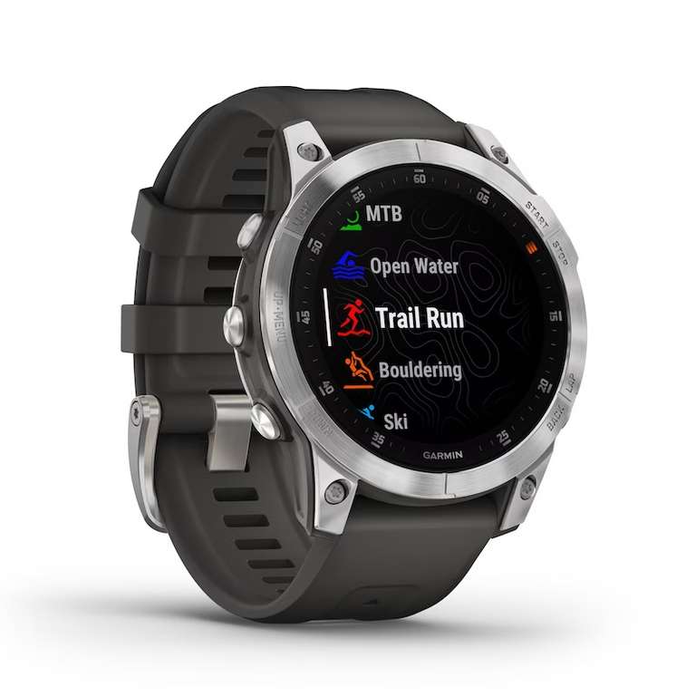 Garmin Epix (Gen 2) Black Silicone Strap Smartwatch