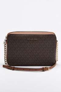 Michael Kors Brown Leather Crossbody Handbag