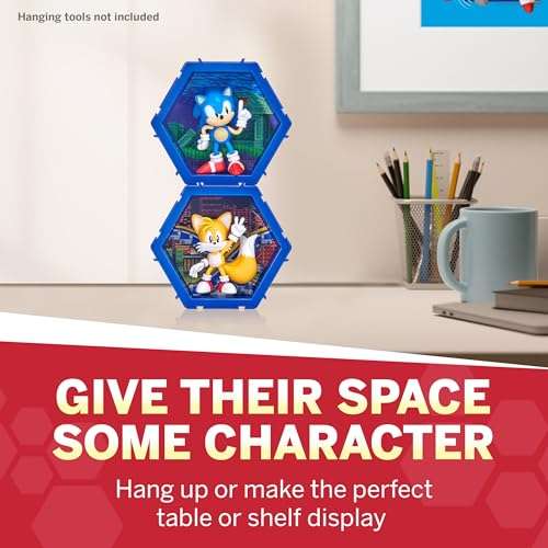 WOW! PODS 4D Classic Tails, Unique Connectable Collectable Bobble-head figure that Bursts from their World into Yours, Wall or Shelf Display