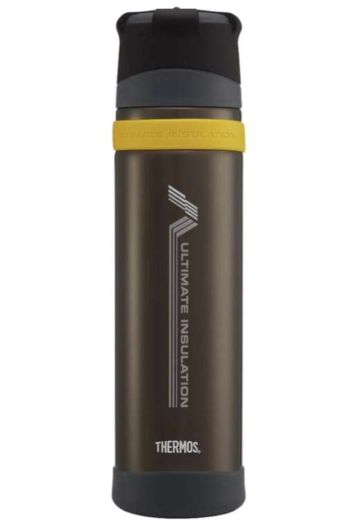 Thermos Ultimate MKII Series Flask, Silicone, Charcoal, 900 ml