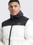 Man Dash Colour Block Puffer for £14 + free next day delivery with code @ BoohooMan