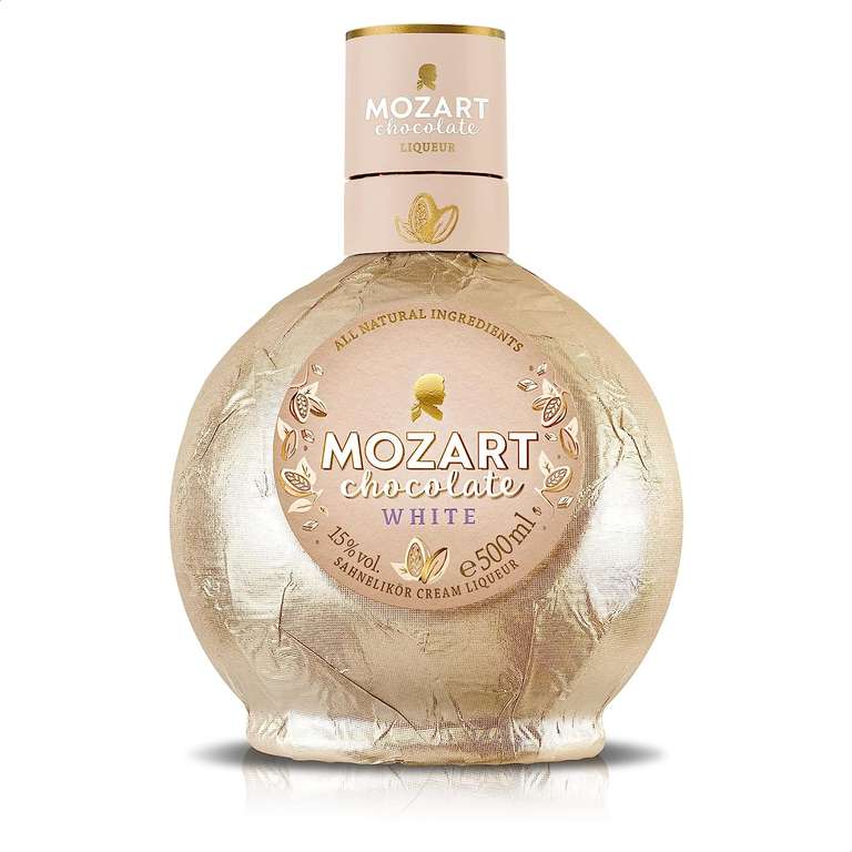 Mozart White Chocolate Cream Liqueur 15% ABV 50cl £11.38 / £10.24 with Subscribe and Save @ Amazon (Prime Exclusive)