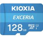 KIOXIA 128GB EXCERIA microSD Memory Card U1 Class 10 100MB/s Max Read