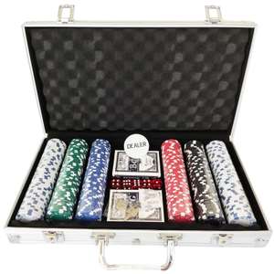 300 Piece Texas Hold Em Poker Set Carry Case set / 500 Piece - w/code sold by Pink and Blue Gifts (UK Mainland)