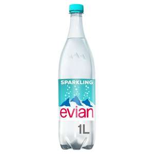 Evian Sparkling Natural Mineral water 1L Nectar price + 50p cashback via off with Shopmium app
