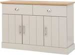 GFW Kendal Cabinet Unit with 2 Drawers & 3 Door Storage Cupboard