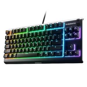 SteelSeries Apex 3 TKL - RGB Gaming Keyboard - Tenkeyless Compact - English QWERTY Layout