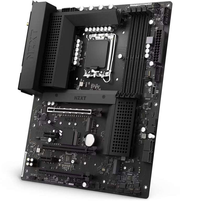 NZXT N5 Z690 DDR4 ATX Motherboard - PCIe 5.0, WiFi 6E, 4x M.2, 8x USB, USB-C 3.2 Gen 2, 2.5GbE - Black / White - £104.99 Delivered @ NZXT