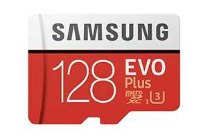 Samsung Evo plus 128GB Micro SD SDXC Class 10 memory card £15.39 sold by City_of_memory15 at Amazon