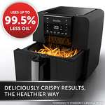 Breville Halo Air Fryer | Digital Large Air Fryer Oven | 5.5 L | Fry, Bake, Roast & Grill | 1700 W | Energy Efficient | Black [VDF126]