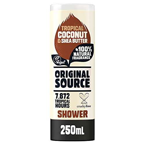 Original Source Coconut & Shea Butter Shower Gel, 6x250ml £7.74 / £7.35 Subscribe & Save @ Amazon