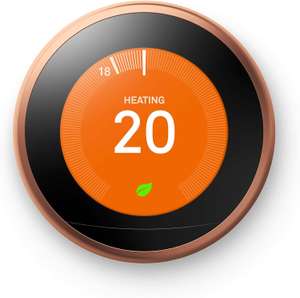 Google Nest Learning Thermostat 3rd Generation Copper or Stainless Steel- Smart Thermostat