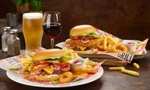 Two Burger meals and Two Drinks for Two People at participating Greene King pubs - £13.04 With Promo Code @ Groupon