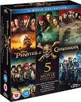 Pirates of The Caribbean 1-5 Blu Ray