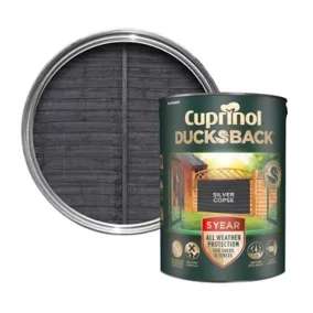 3 Tins of Cuprinol 5 Year Ducksback Shed & Fence Treatment 5L (8 Colour Options) - £24 + Free Click & Collect @ B&Q