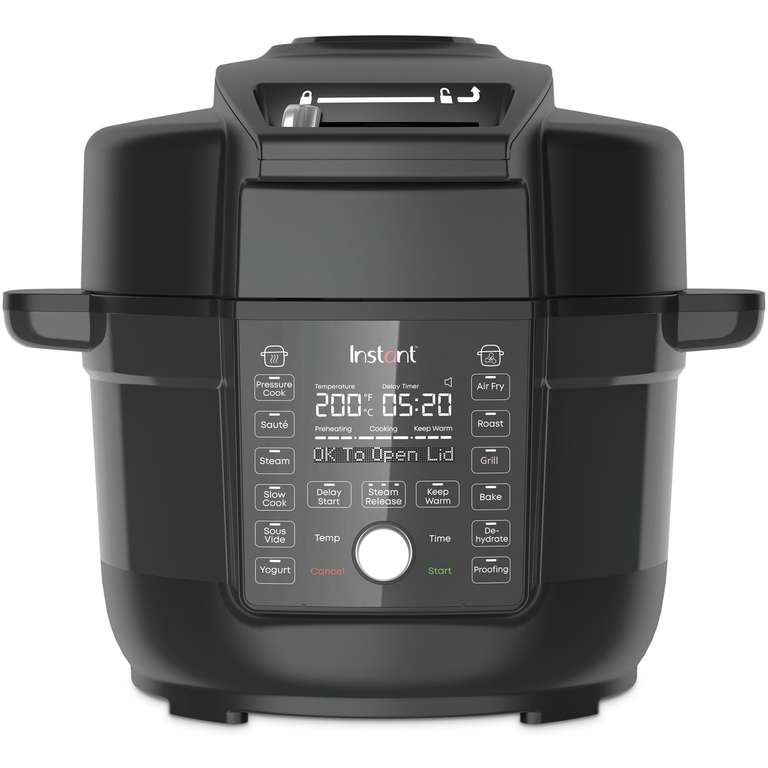 Instant Pot Gourmet Crisp Ultimate 13-in-1 Pressure Cooker & Air Fryer, 6.2L
