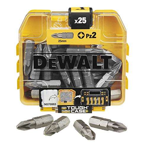 DEWALT Screwdriver PZ2 25 Piece Bit Set in Tic Tac Box, DT71521-QZ