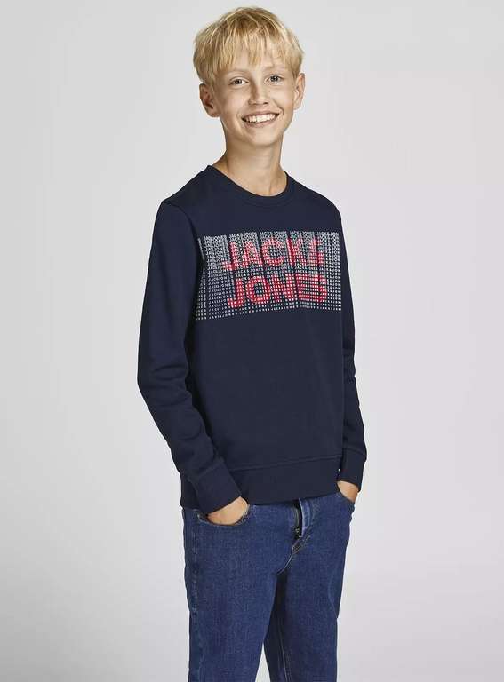 JACK & JONES Junior Navy Sweatshirt - Free C&C