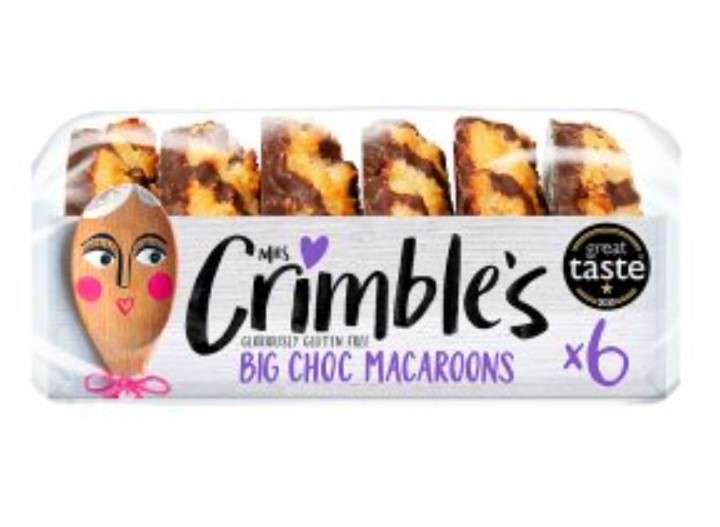 Mrs Crimble's Gluten Free Big Choc Macaroons 195g £1 at Waitrose